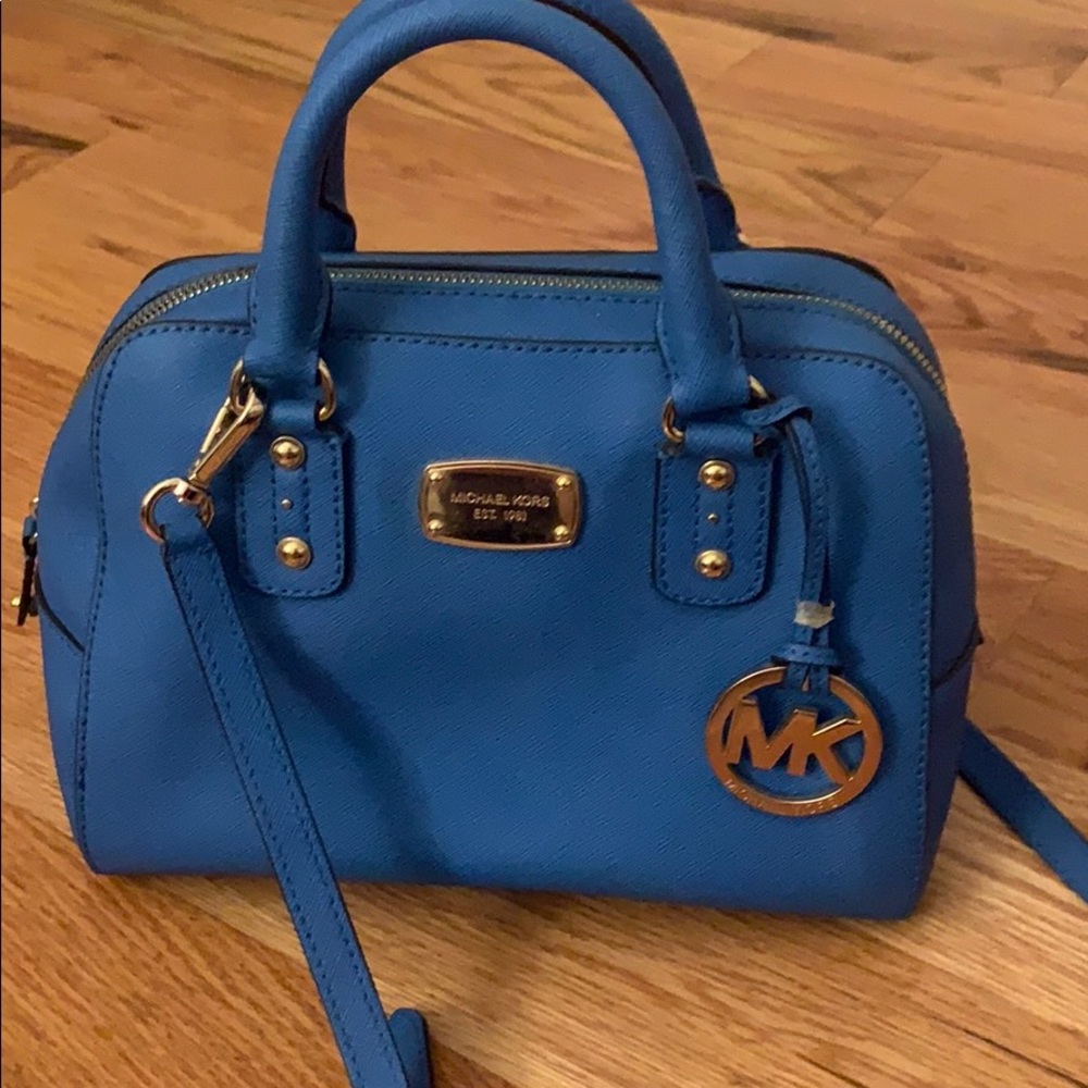 Michael Kors blue mini bag